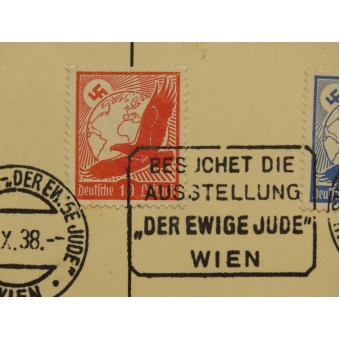 Antisemitistinen postikortti, der ewige jude- iankaikkinen juutalainen, erityisnumero näyttelylle. Espenlaub militaria